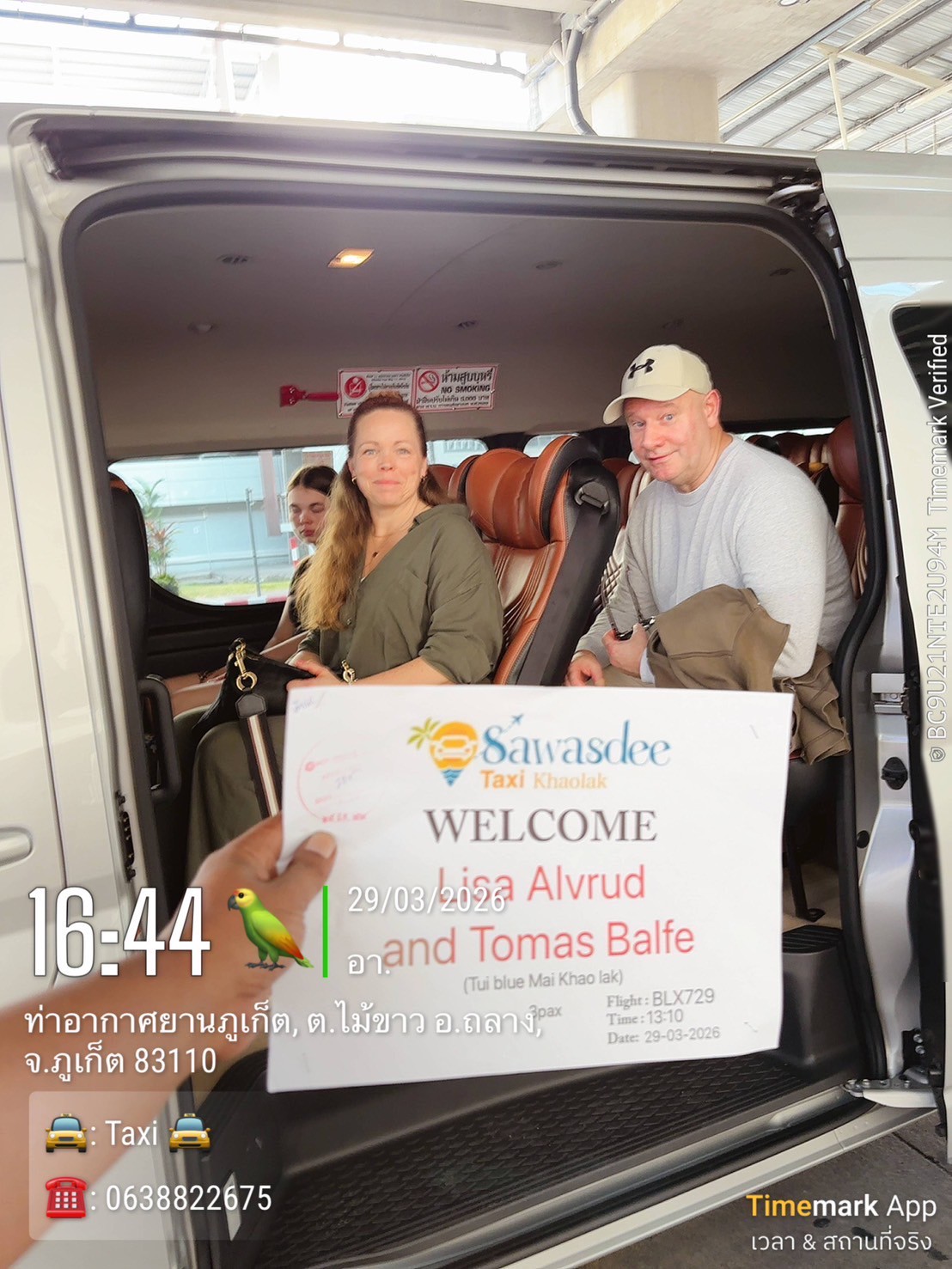 Happy customer - Sawasdee Taxi Khaolak
